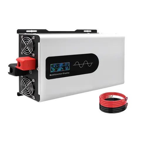 8kW Power Inverter DC 24V 48V 60V 72V to AC 110-120V 60Hz Pure Sine Wave Inversor Carava/Cruise Power Supply Smart Fan Converter