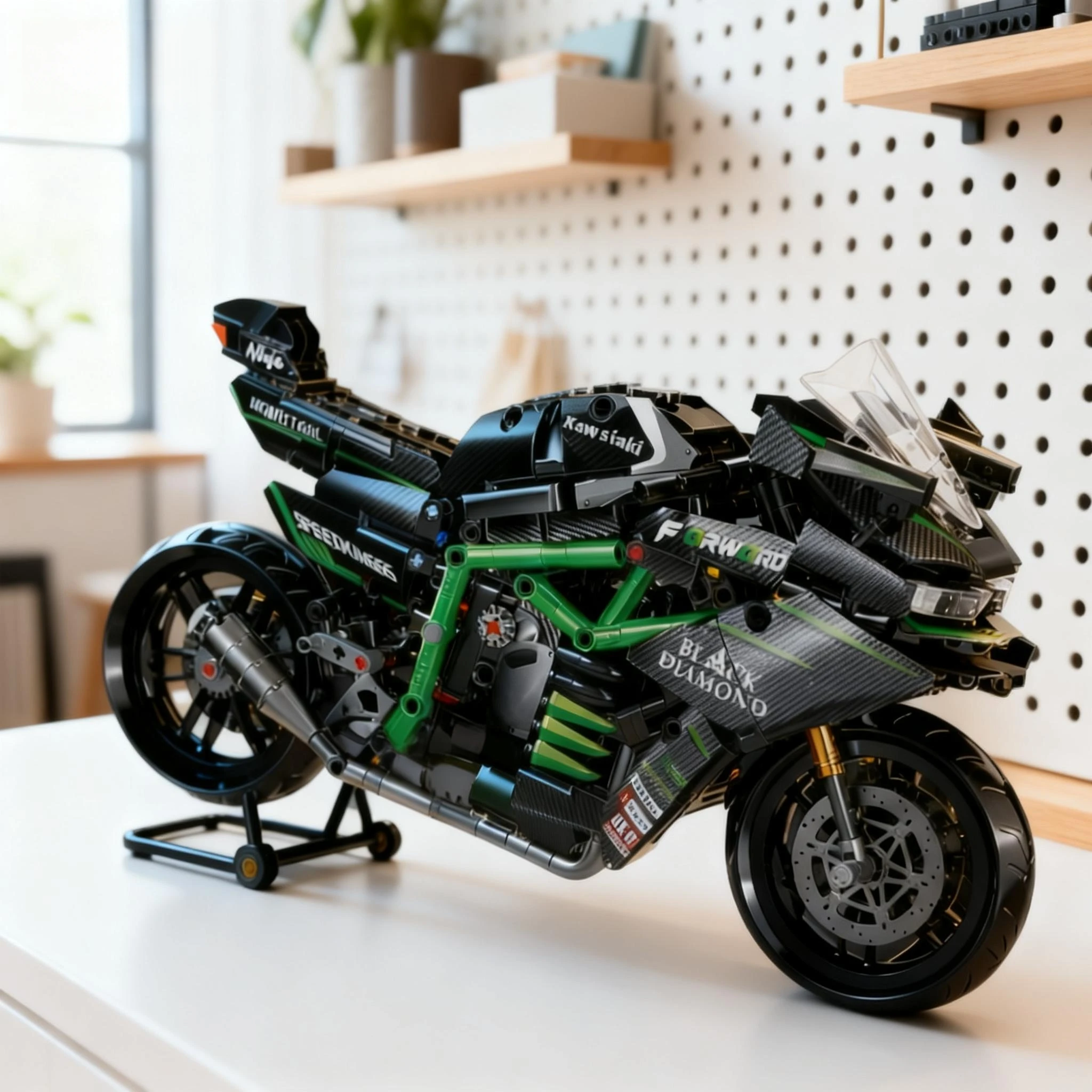 2026NEW H2 SX Motorcycle Building Blocks City Racing Motor Bike Model Bricks Desktop Decoration Display  DIY Toy Gift