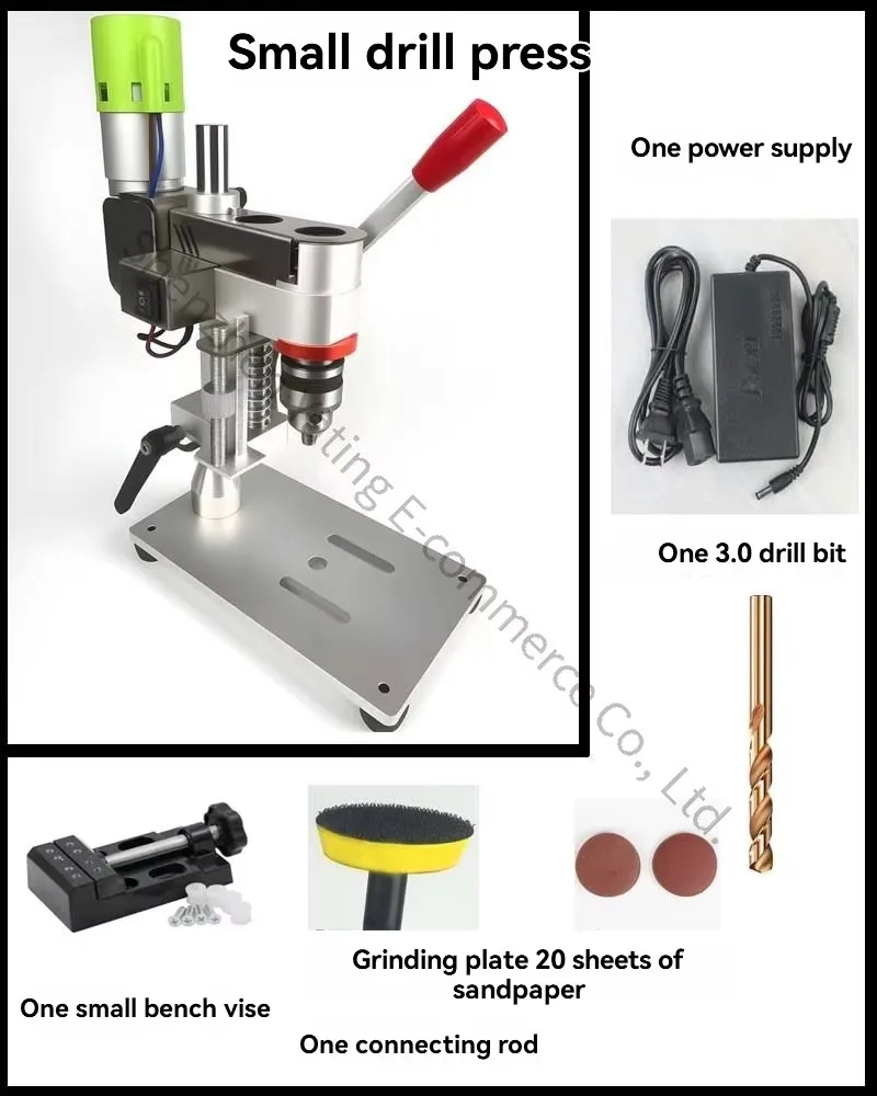 Micro Bench Drill Bench Drill DIY Household Mini Drilling Machine Desktop Watch Repair Bench Drill Electric Driller