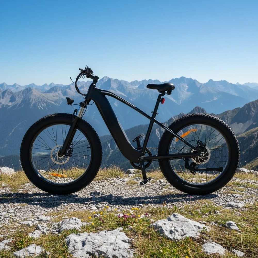 BR Free Shipping UK Warehouse Aluminum Alloy Brushless Lithium Electric Mountain Bike 26''*4.0inch Fat Tire 48V20A 500W Rear Hub