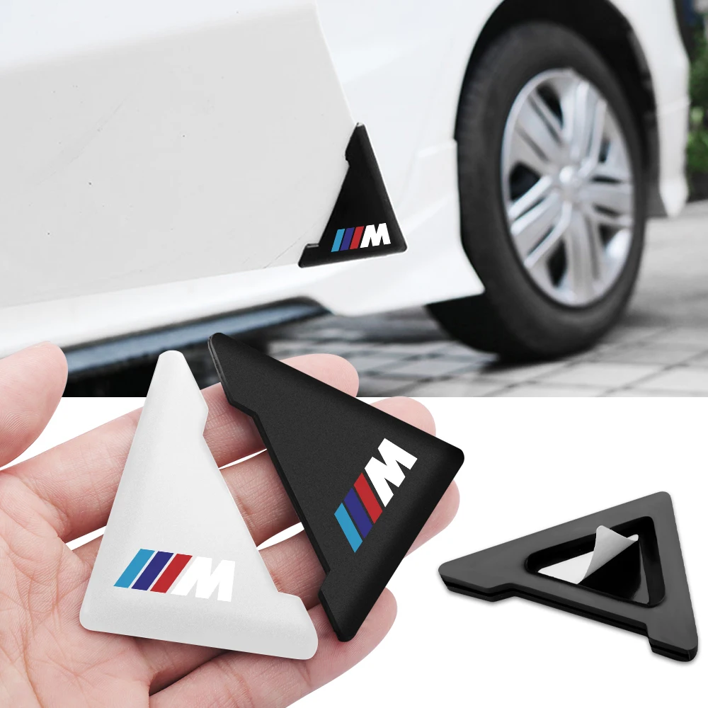 2Pcs Silicone Car Door Corner Anti-collision Cover Stickers For BMW M Performance X1 X5 X6 E90 F11 G30 W222 E39 E60 Accessories