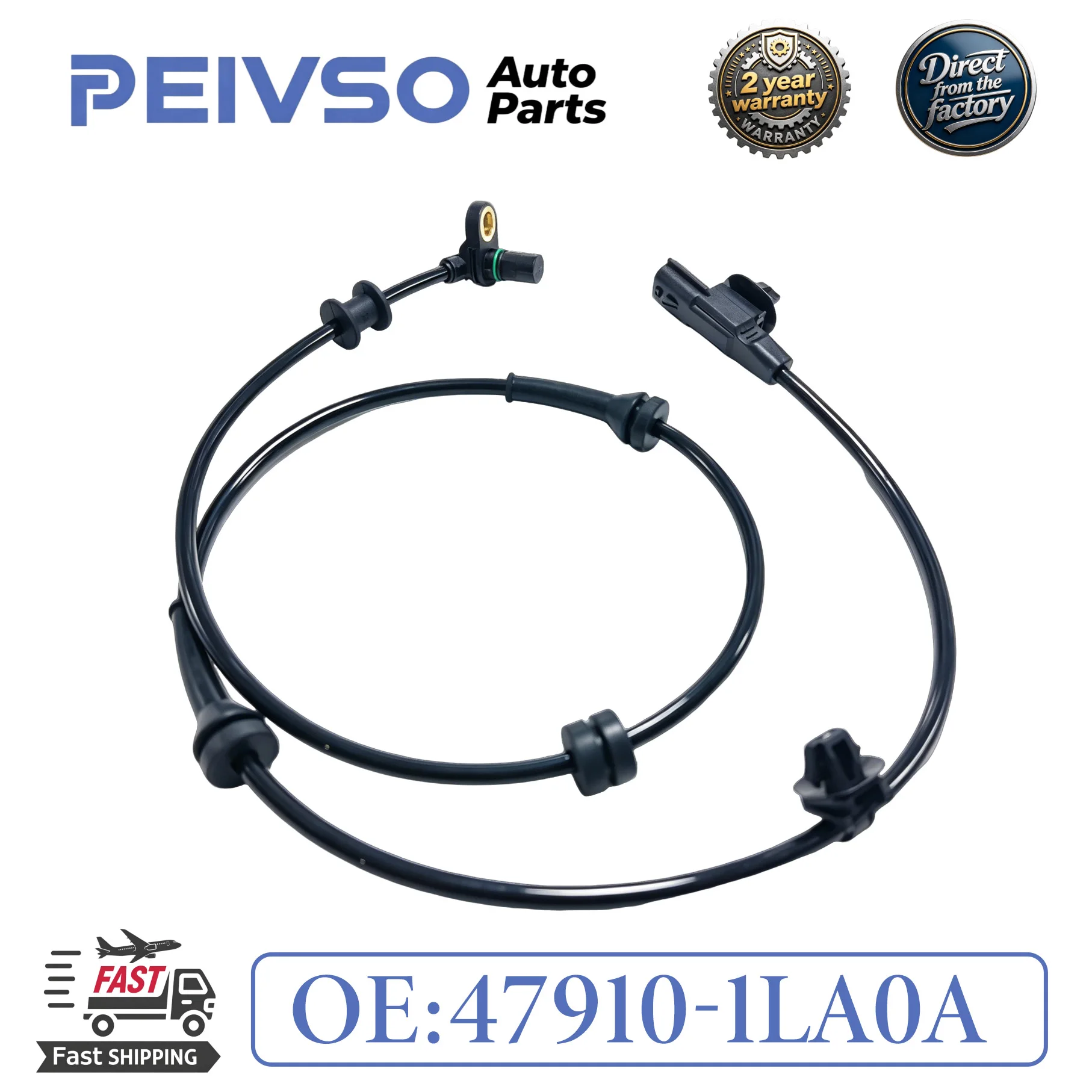 PEIVSO 47910-1LA0A Front Left Right New ABS Wheel Speed Sensor For Infiniti QX56 2011-2013 QX80 2014~2021 2015 2020