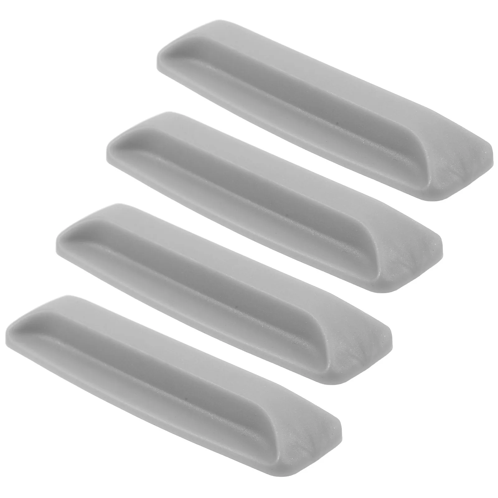 2Pairs Self-Adhesive Cabinet Handles Rugged Plastic No-Drill Installation for Kitchen Door Sliding Closet Refrigerator Adhesive