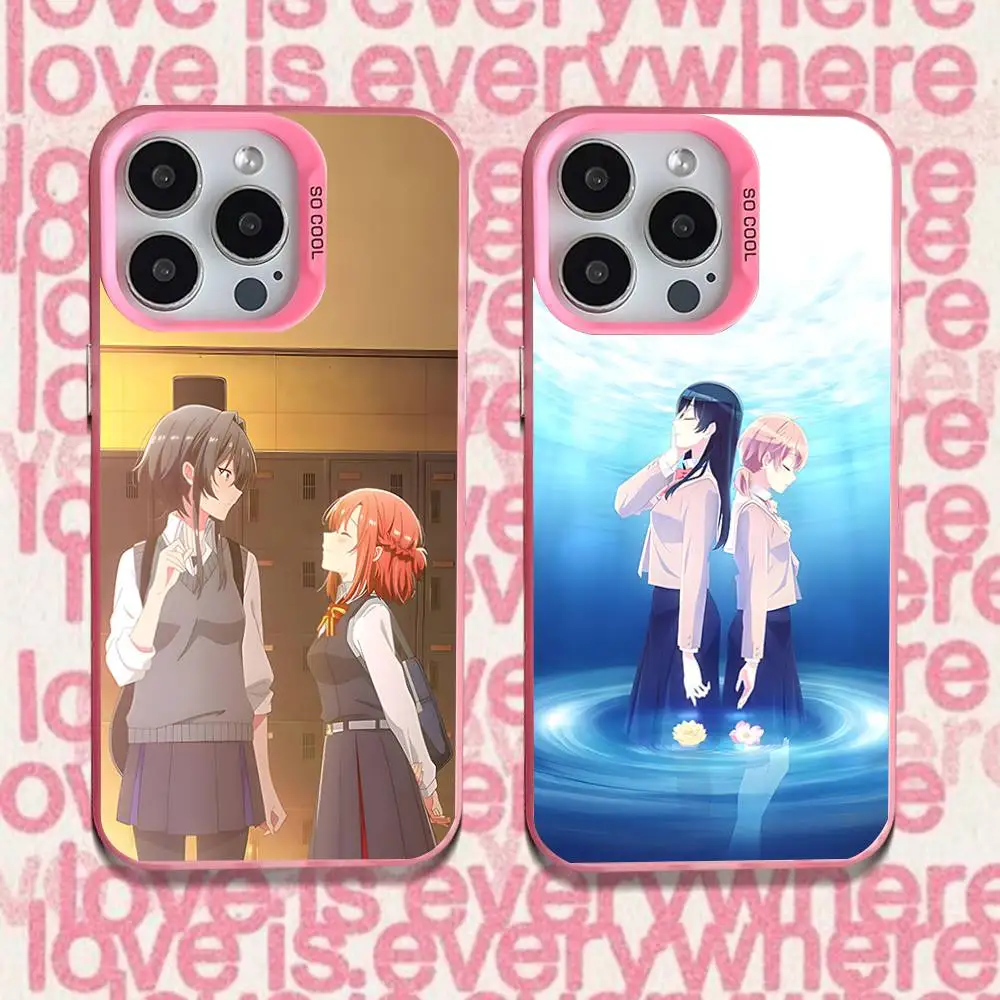 

Anime B-Bloom Into You Phone Case For iPhone 16,15,14,13,12,11,Pro,XS,Max,Plus,Mini,SE Pink Candy Matte Shockproof Cover