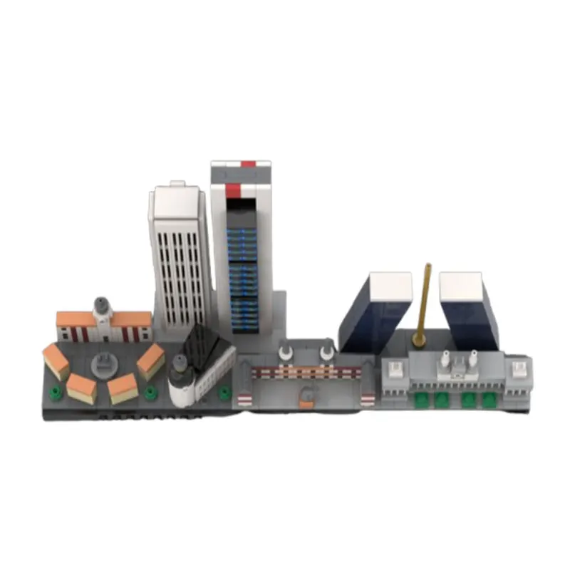 

Строительные блоки из мелких частиц MOC-633шт, современные строительные игрушки, 3D модели, подарки, украшения-головоломки