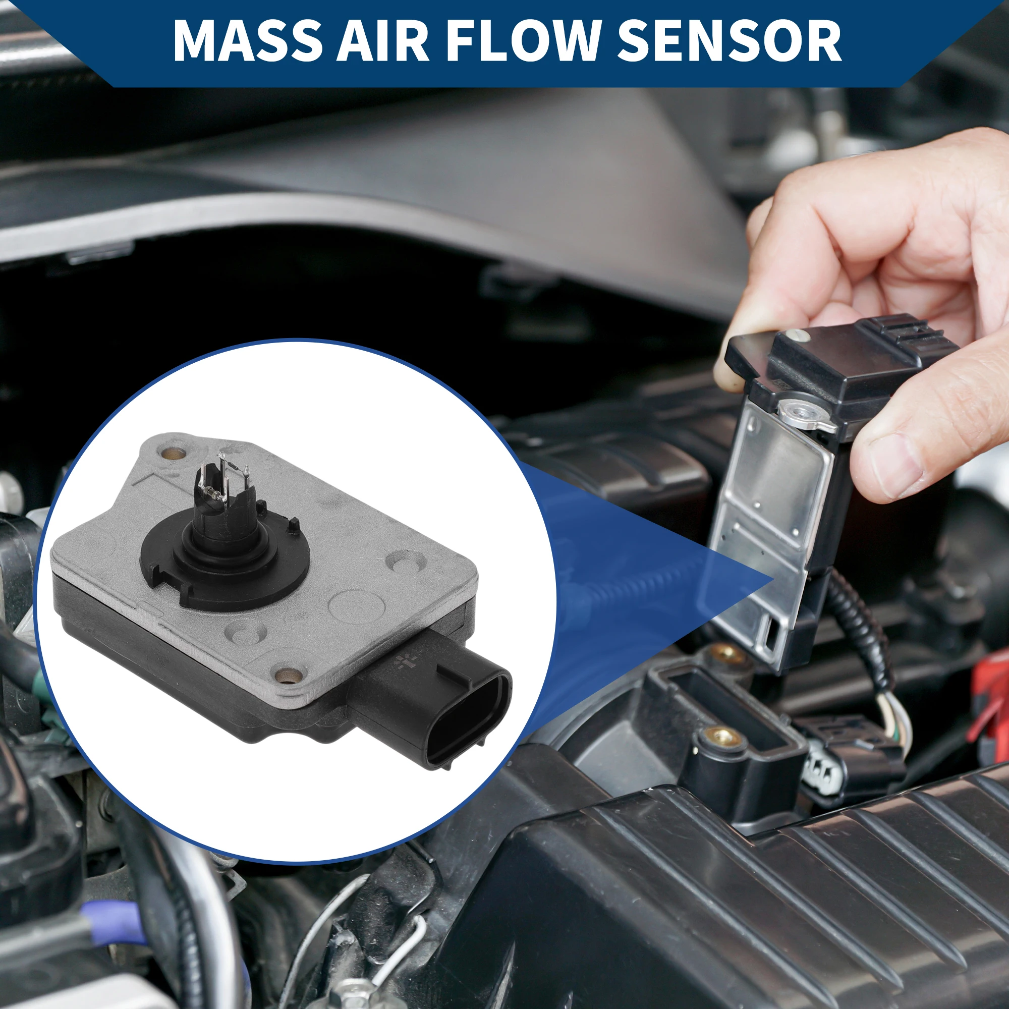 UXCELL Mass Air Flow Sensor Meter No.2225075010 for Toyota for 4Runner 2003-2009 1 Pc