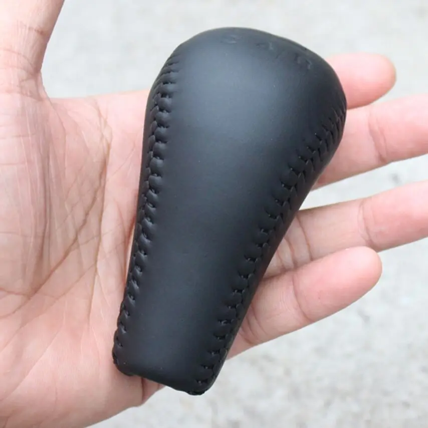 

Натуральная ручка переключения передач из натуральной кожи для Hyundai Moinca Sonata NF NFC Sonata Terracan Kia Optima