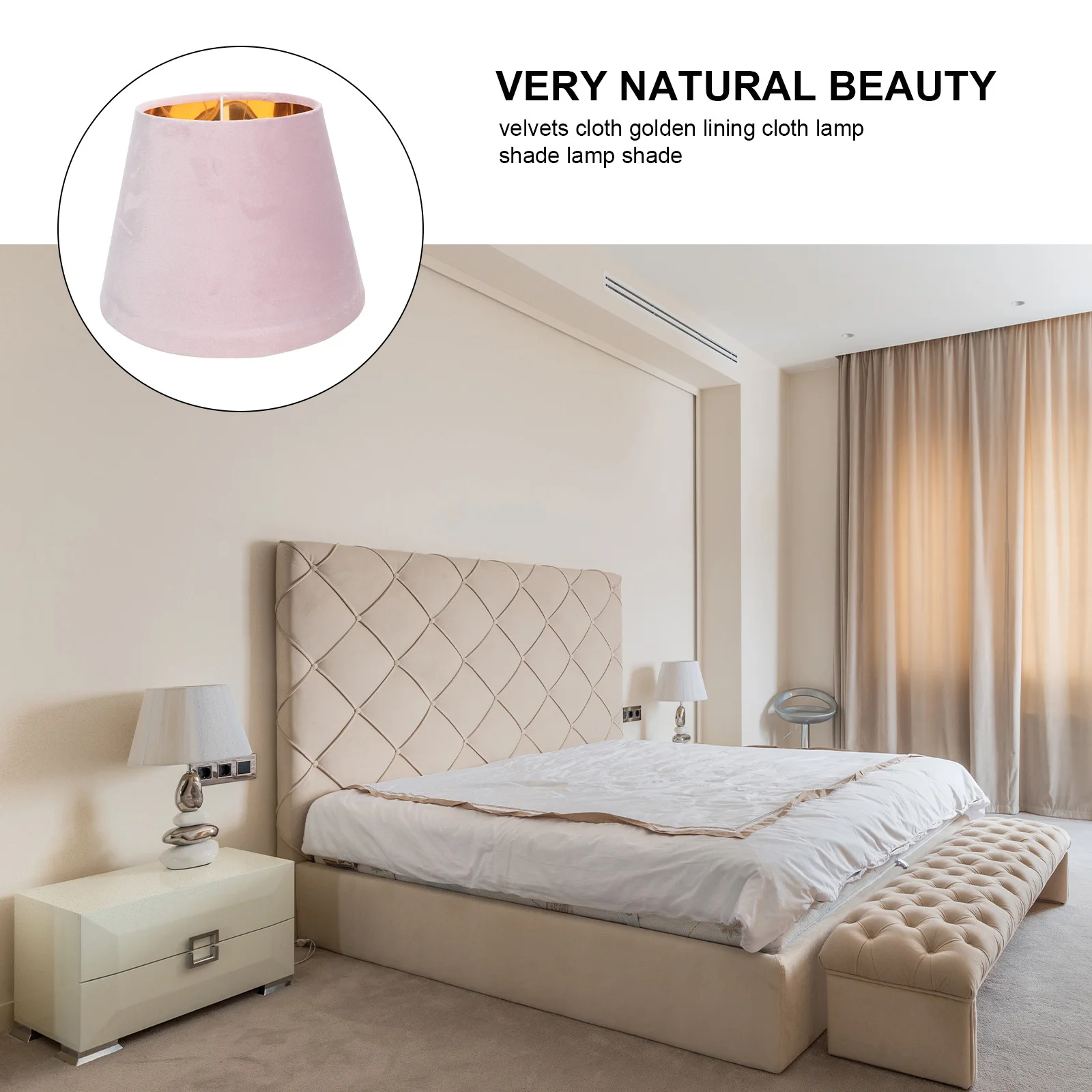 

Cloth Lampshade For Desk Table Floor Lamp Gold Lining Lamp Shade Household Light Cover Decorative Art Shade