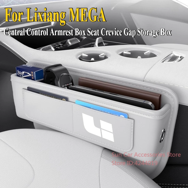 

For Ideal Lixiang MEGA 2024 Central Control Armrest Box Seat Crevice Gap Storage Box Car Interior Modified Supplies Accessory