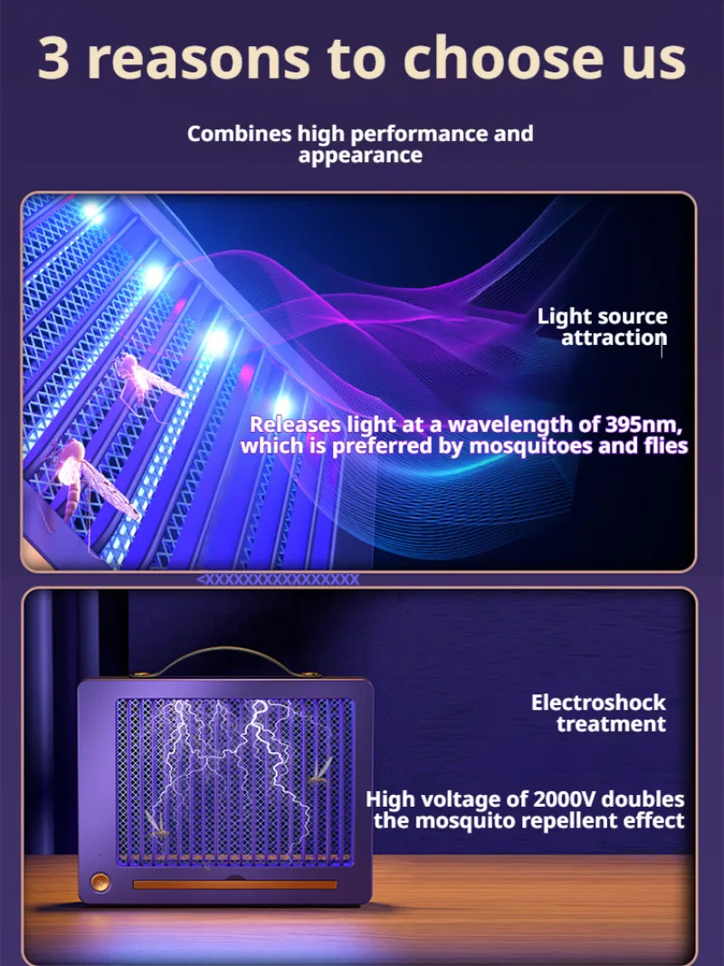 Mosquito killer lamps two-season electrical appliances are necessary to make your life healthier