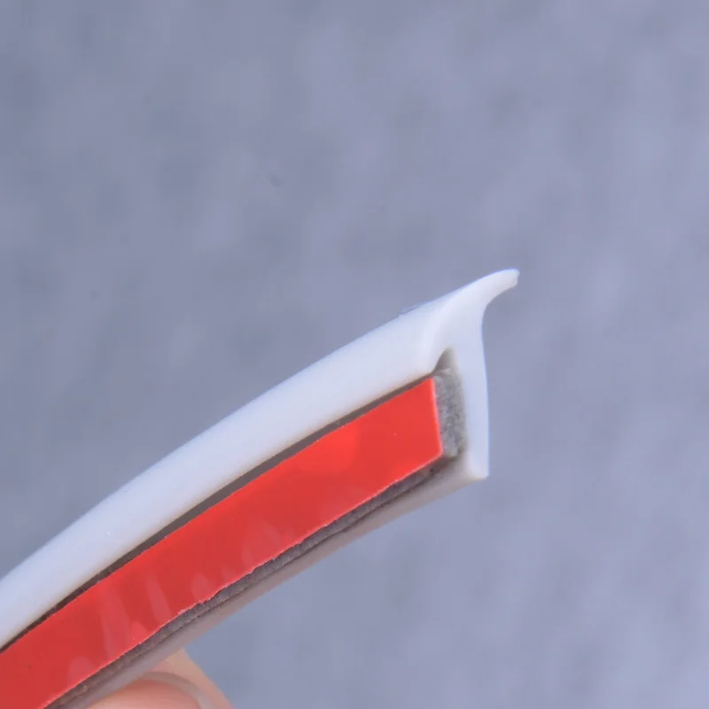 2m Universal Car Rubber Sealing Strip Car Seal Slanted T-Type automobile Seal Rubber Weatherstrip Flare Arch Trim