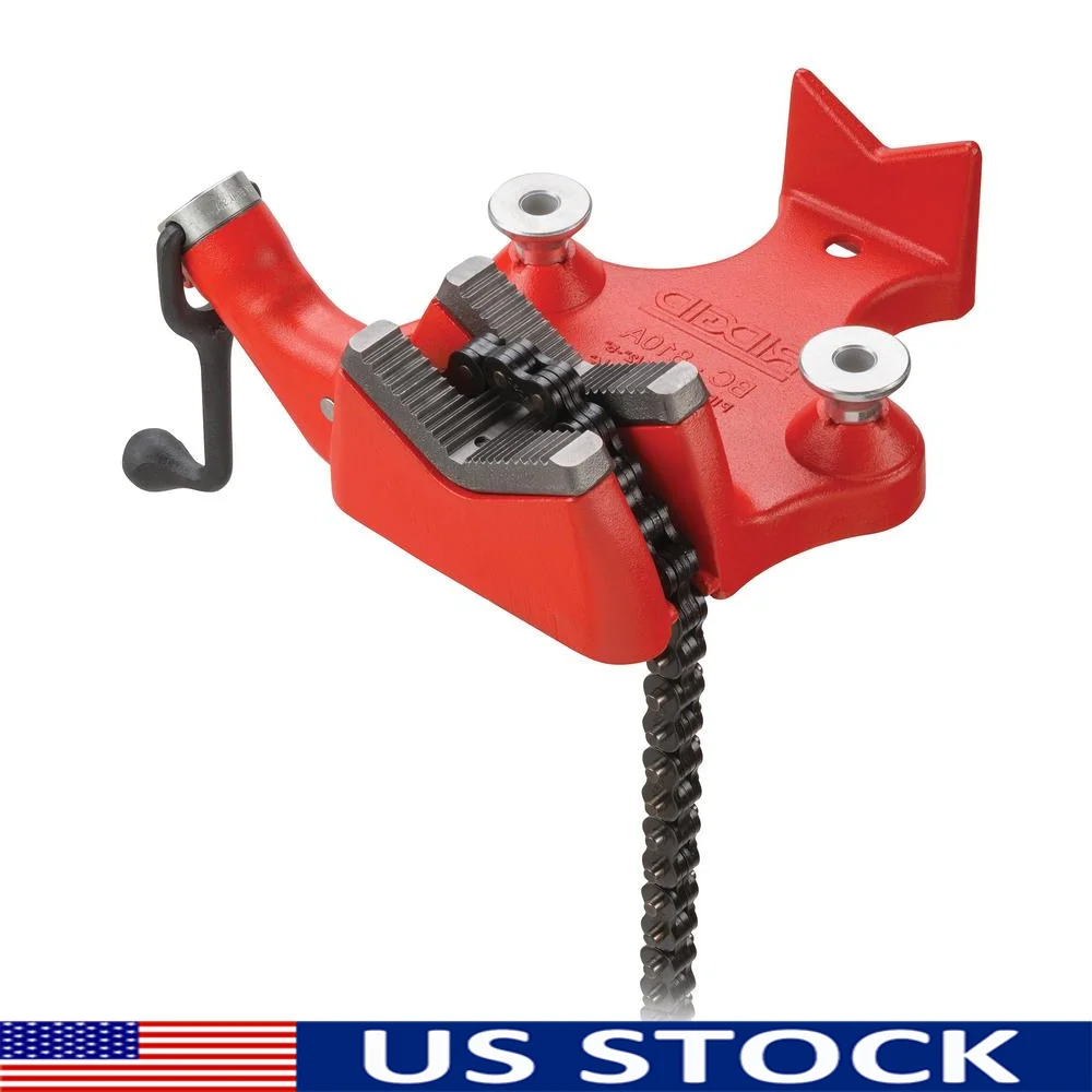 Alloy Steel Bench Chain Vise BC810 Corded-Electric Power Source Unit Cast Iron Construction 14.5 x 6.3 x 14.5 Inches 10 Pounds