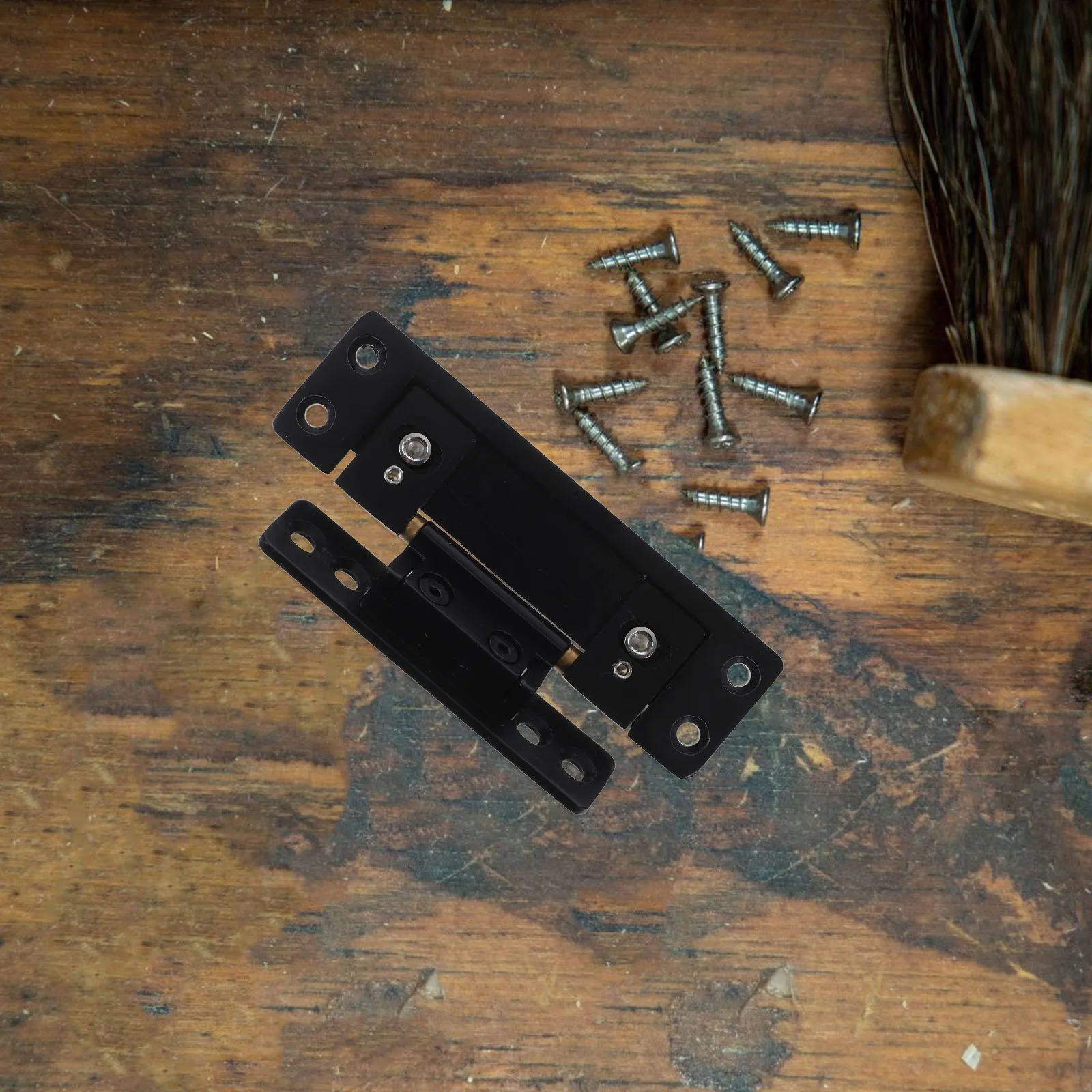 

1 set 1 Set Hidden Door Hinges Invisible Hinge Metal Hinges For Cabinet Bathroom Garage Barn Wood Box Corner Gate Door Repair