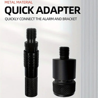 1pc/2pcs/3pcs/4pcs Aluminum Fishing Rod Bracket Connector with Built-in Magnet, M3/8 Thread Quick Release Adapter for Bite Alarm