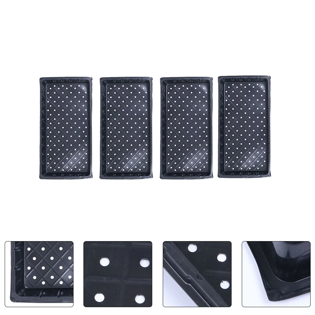 

4Pcs Planting Nursery Tray Heavy Duty Reusable Germination Trays for Agriculture Garden Growing Supplies Plug Seed Starter
