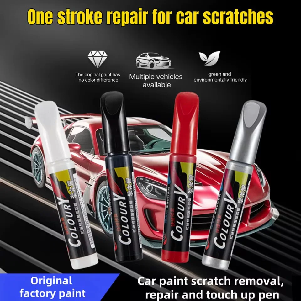MOBIDEA Car Scratch Repair Pen Original Paint Formula Auto Touch-up Pen Black White Red Silver