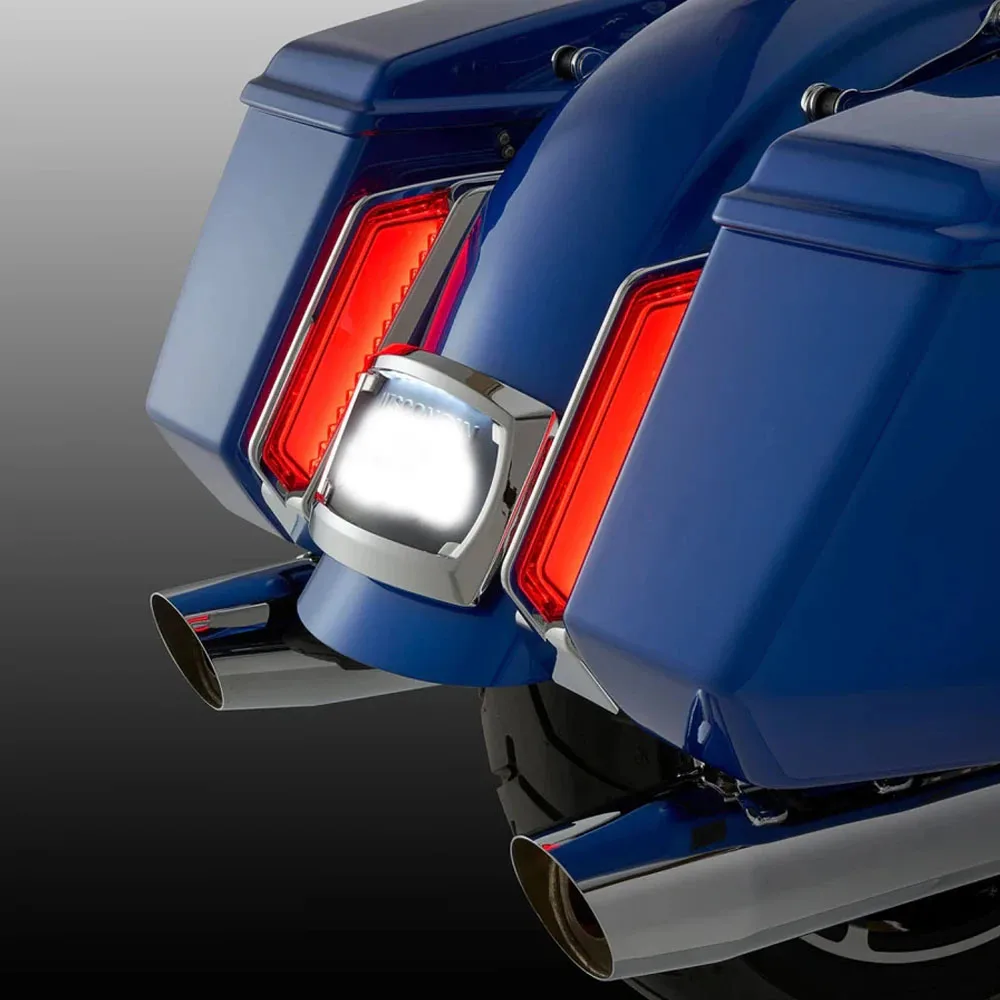 Motorcycle Rear Fender Saddlebag Filler LED Light Turn Signals Run Brake Lamp Fit For Harley Touring CVO Road Street Glide23.6
