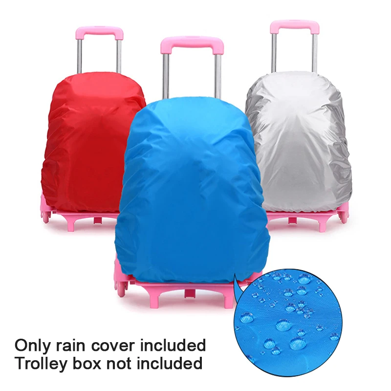 New··Kids Suitcase Cover Trolley School Bags Backpack Luggage Dust Rain Proof Cover For Hiking Camping Biking Outdoor Traveling