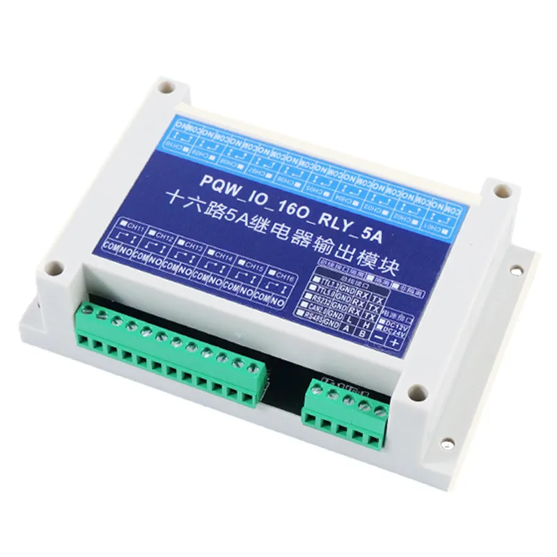 5A RS485 CAN TTL RS232 Relay Output IO Expansion PLC Control Board Digital Input/Output Modbus