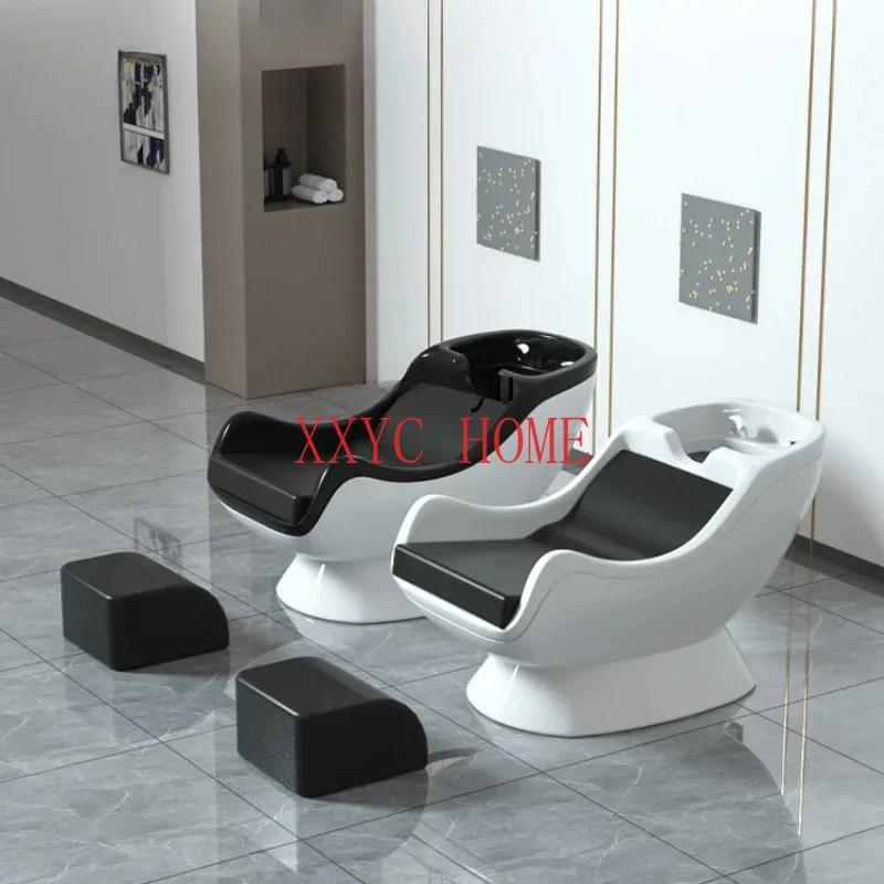 

Semi-Lying Barber Shop Shampoo Chair High-End Hair Salon Flushing Bed European Simple Hair Salon