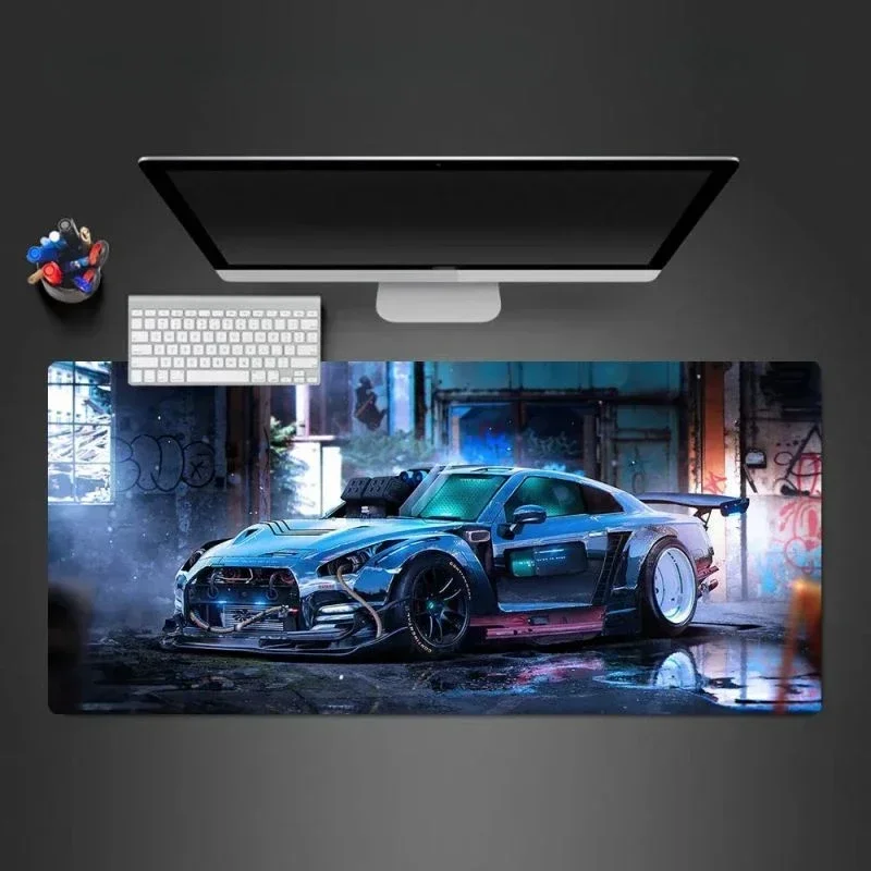 Race Car Printing Mouse Pad for Home Office Laptop Table Mats Gamer Computer Keyboard Desk Mat Large Speed Mousepads Accessories