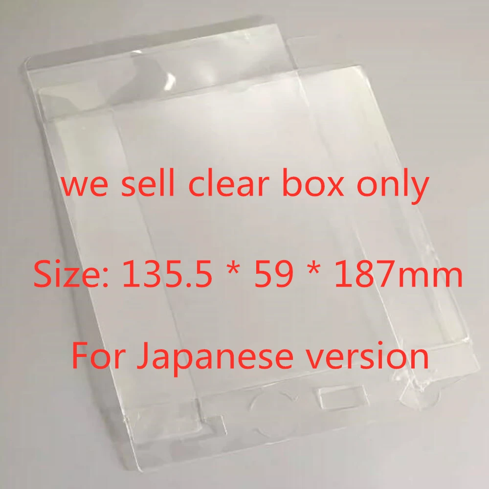 Transparente Box Protector para Nintendo 3DS LL, Monster Hunter, coletar caixas, TEP de armazenamento, Game Shell, Clear Display Case