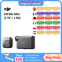 DJI Mic Mini (1 TX + 1 RX) Wireless Microphone Ultralight Detail-Rich Audio Noise Cancelling Automatic Limiting DJI Mic Mini