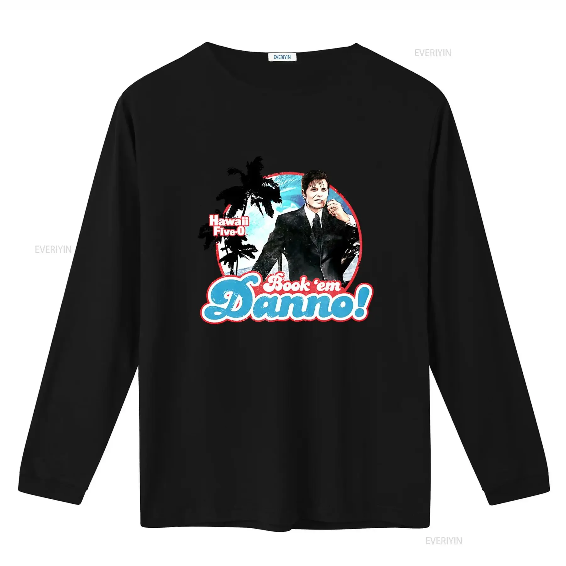 Hawaii Five 0 Danno Book 'em T Shirt Retro TV Show Design vintage Washed Unisex graphic homme Top For Everyday Wear