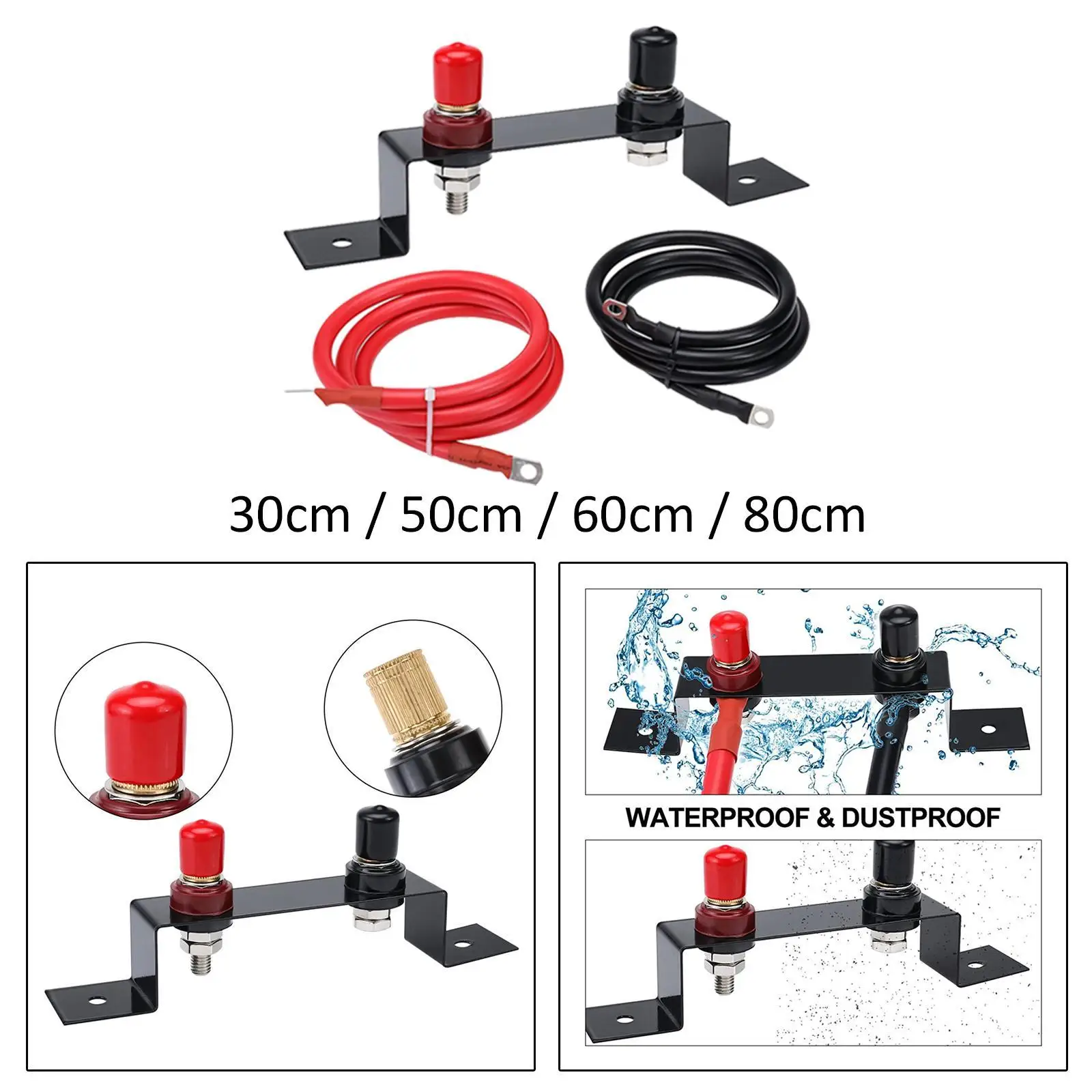 Battery Relocation Kit Premium Battery Jump Post Kit for UTV Car RV
