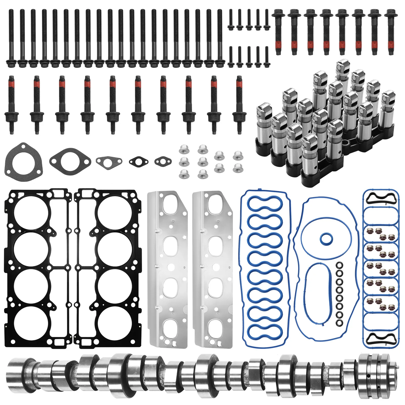 

Комплект толкателей клапанов 5.7 Hemi с прокладкой головки блока цилиндров, толкателями клапанов распределительного вала и комплектом болтов для двигателей Jeep Grand Cherokee 5.7L V8 2009-2015 годов выпуска