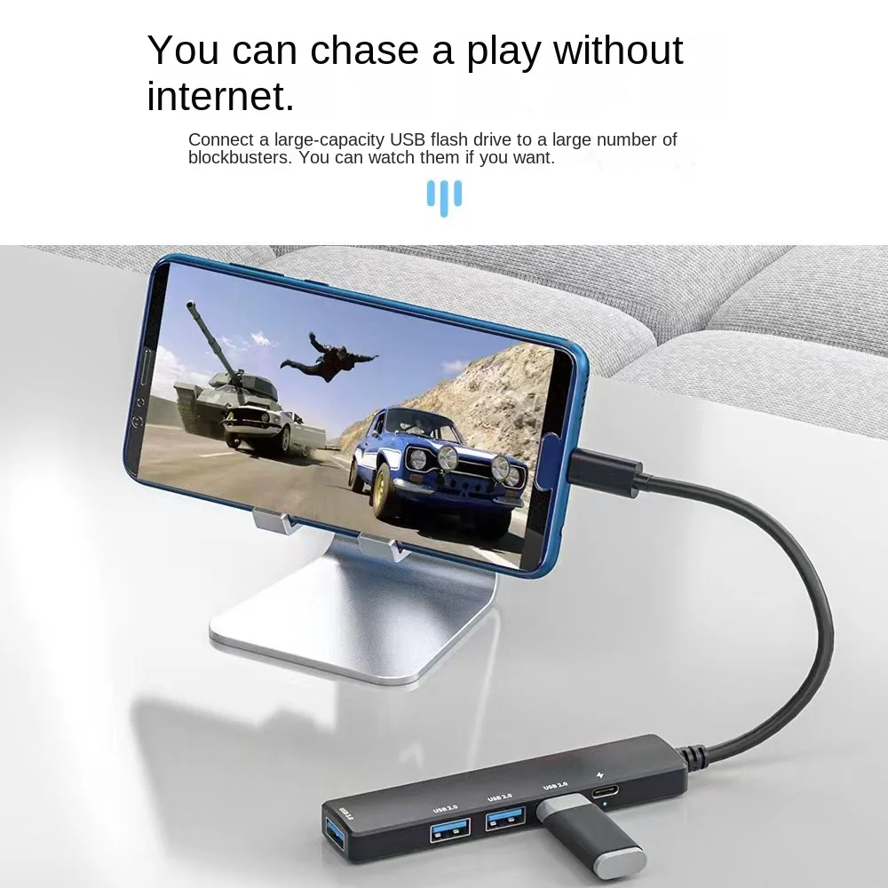 USB HUB Type C Adapter With  USB 3.0 2.0 USB C DATA Transmission 5V Power Supply For Laptops MacBook Pro USB C HUB Splitter