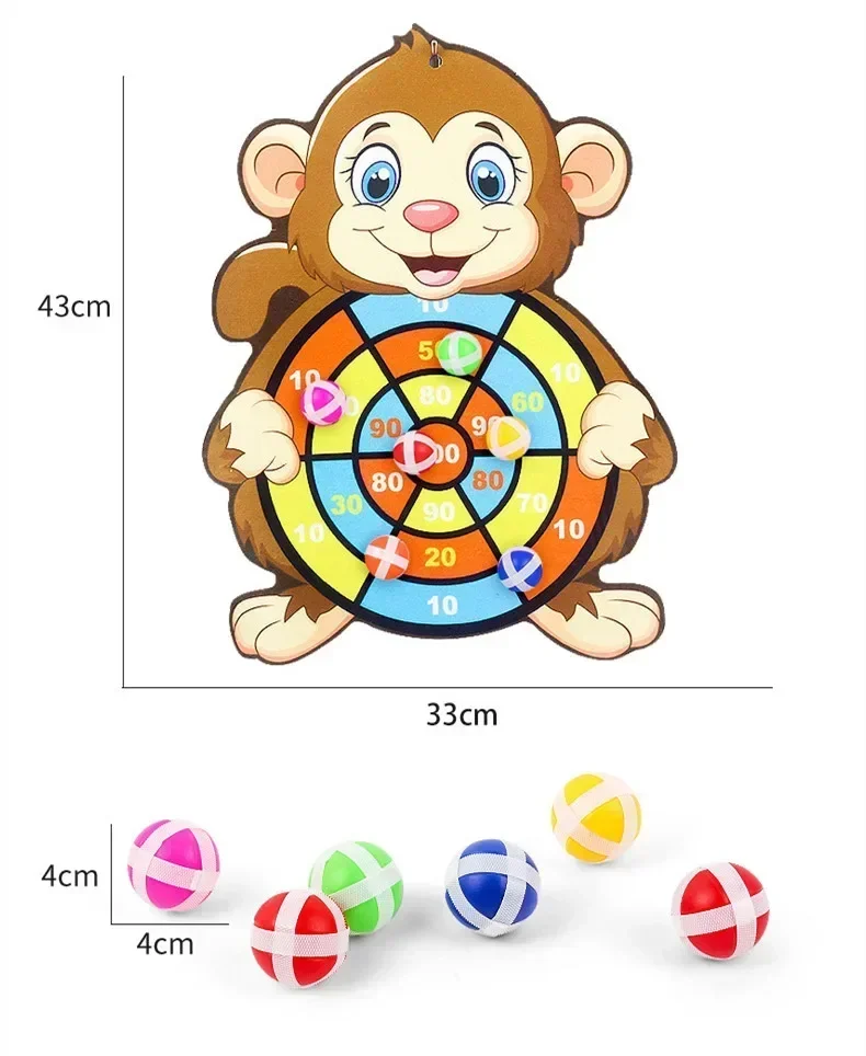 Lernspiele Dartscheibe Stickey Ball Dart Kinderspielzeug Kind Montessori Spiele Indoor-Sport für Kinder Montessori Spielzeug Geschenk – Detail 13