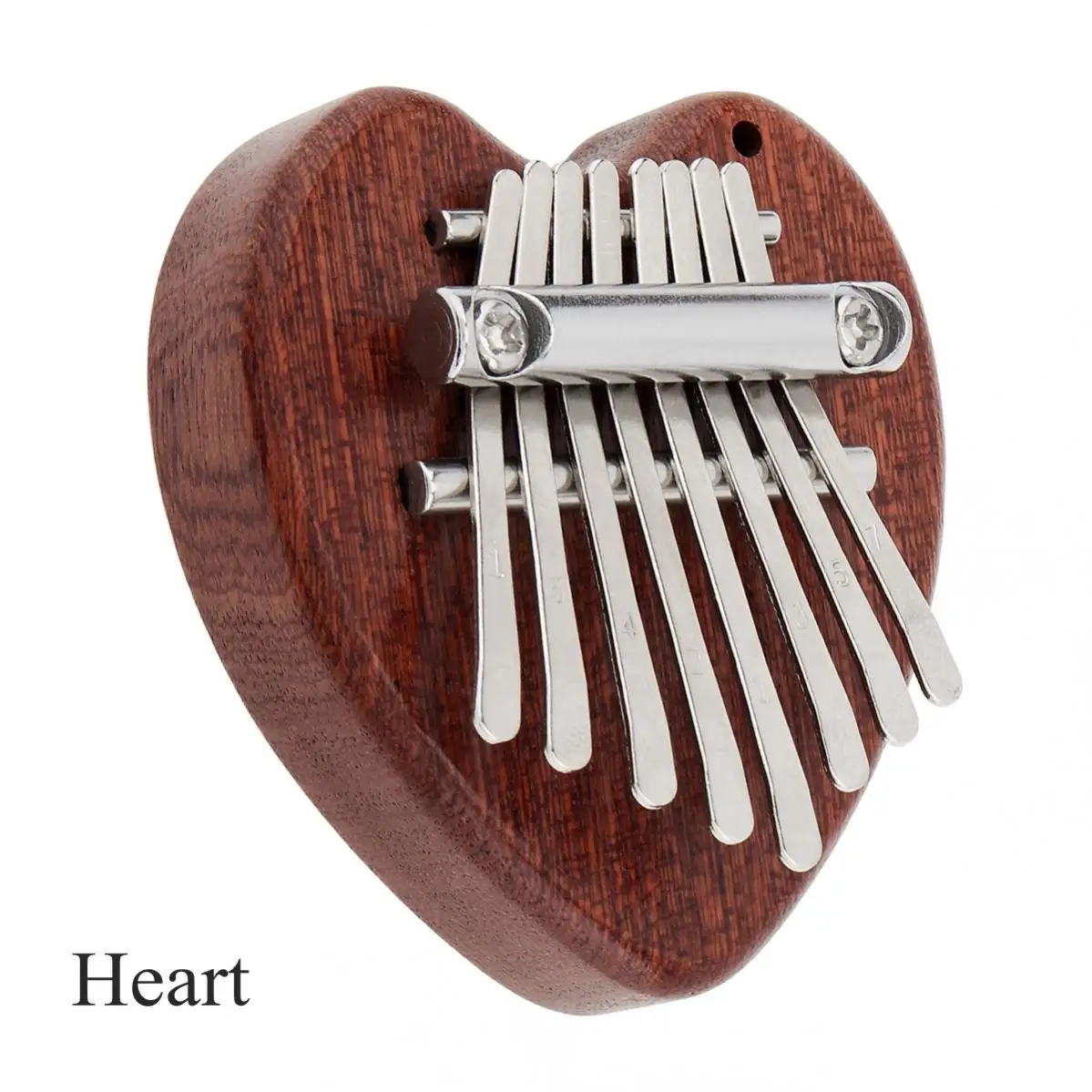 Mini 8 Key Kalimba Sapele Wood Thumb Piano Bear Heart Cat Shape Mbira Musical Instrument