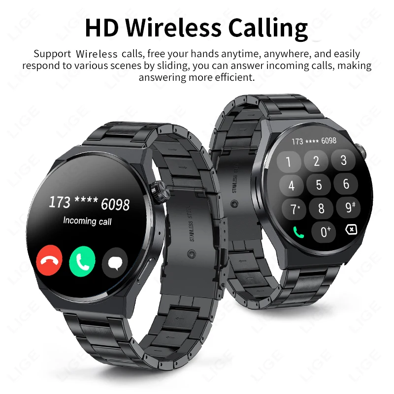 LIGE 2024 Smart Watch For Men Women Gift 1.39