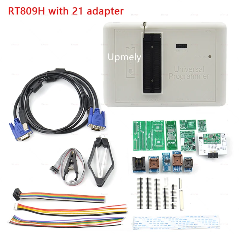 RT809H EMMC-Nand FLASH Extremely Fast Universal Programmer +21 Adapter WITH Customized EMMC ISP Board Fast Programming Speed