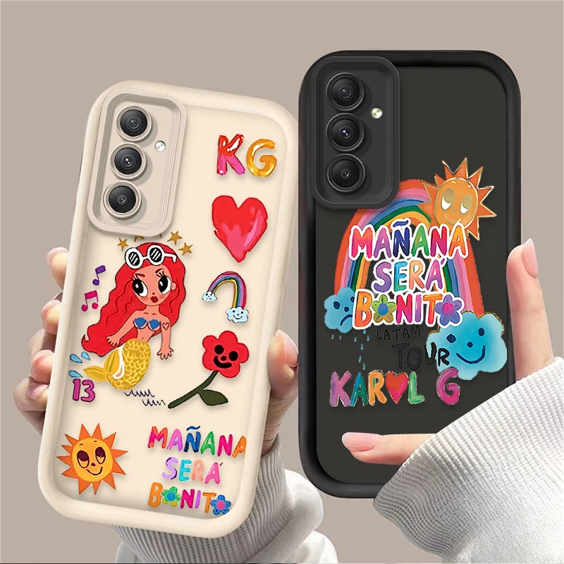 Karol G Manana Sera Bonito Soft Case for Samsung Galaxy A25 A15 A55 A35 A05 A05S 5G A24 A13 A23 A12 A22 A32 A52 A52S A71 A72 A51