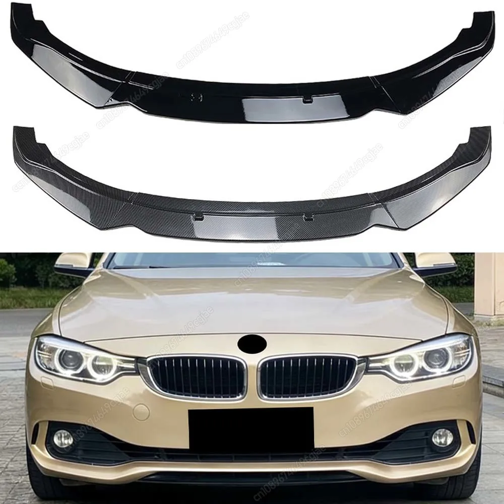 

For BMW 4 Series F32 F33 F36 420i 425i 420d 2013 To 2020 Car Front Bumper Splitter Lip Spoiler Diffuser ABS Gloss Black Kit Trim