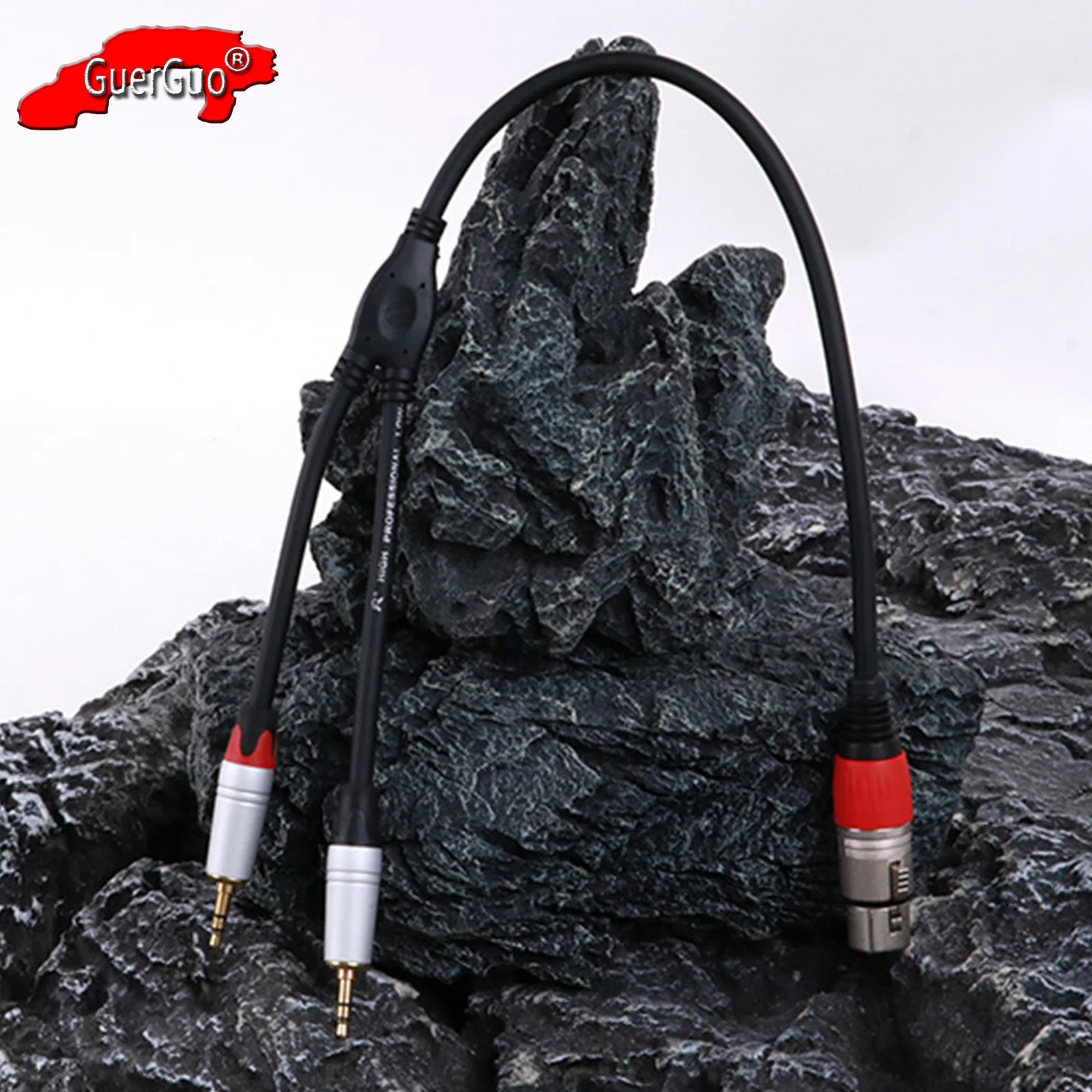 

Dual 3.5mm to XLR Female Y-Splitter Cable,3Pin XLR Female to 2 TRS Stereo Jack Aux Interconnect Audio MIC Breakout Patch Cord