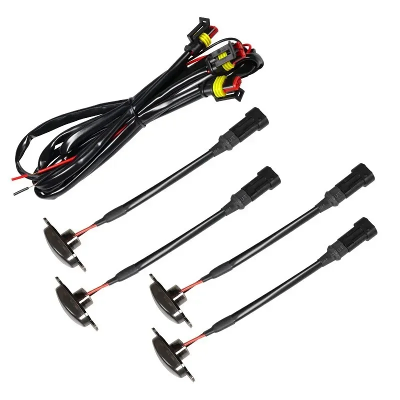 

Pkx для d Toyota Truck SUV Pickup Off Road Decoration Light12V Универсальная передняя решетка светодиодный светильник DRL с жгутом проводов