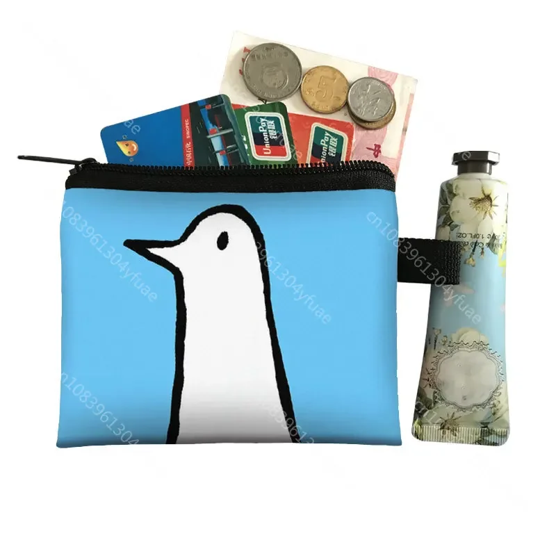 Cartoon Oyasumi Punpun Pattern Coin Bag Good Night Punpun Coin Purse Punpun Onodera Earphone Key Holder Aiko Tanaka Zipper Pouch