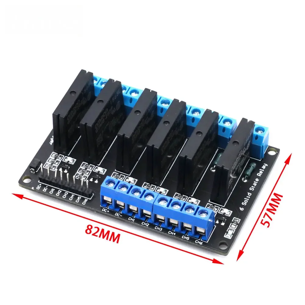 Relay Module Solid State High Level 5V 12V 24V DC 1 2 4 8 Channel SSR Solid State Relay Module For ARDUINO G3MB-202P SSR AVR DSP