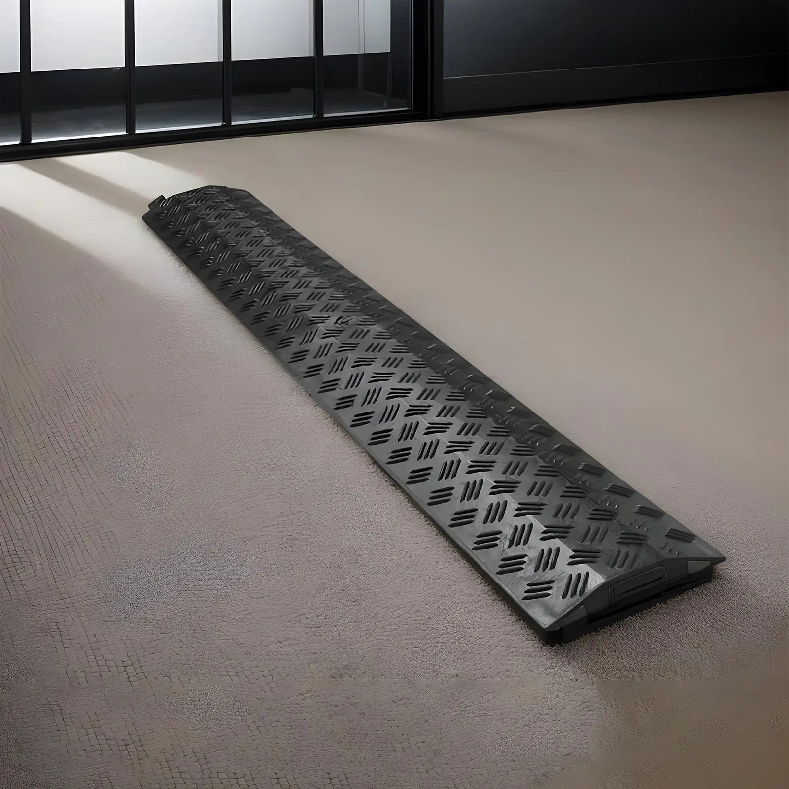 Cable Ramp Outdoor Traffic Speed Bump Weather Resistant Speed Bump Cable Protection PVC Waterproof Protective Cable Ramp