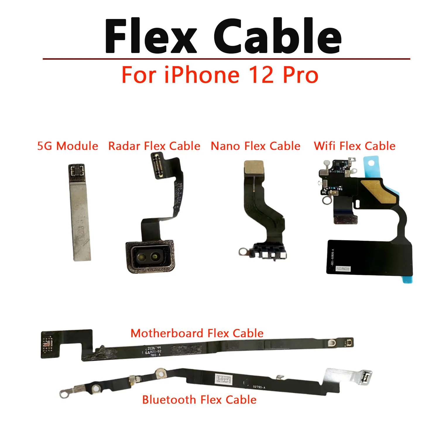 

New Motherboard Flex Cable For iPhone 12 Pro 5G NFC WiFi GPS Cellular Antenna Flex Bluetooth Nano Wires 5G Module Radar