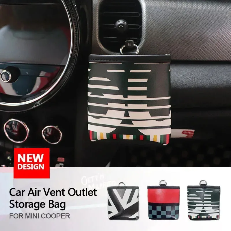 Bolsa de almacenamiento para salida de ventilación de coche MINI COOPER, accesorios para MINI COOPER F54 F55 F56 F60 R55 R56 R60 Countryman