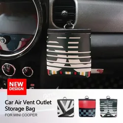 For MINI COOPER Car Air Vent Outlet Storage Bag Accessories For MINI COOPER F54 F55 F56 F60 R55 R56 R60 Countryman