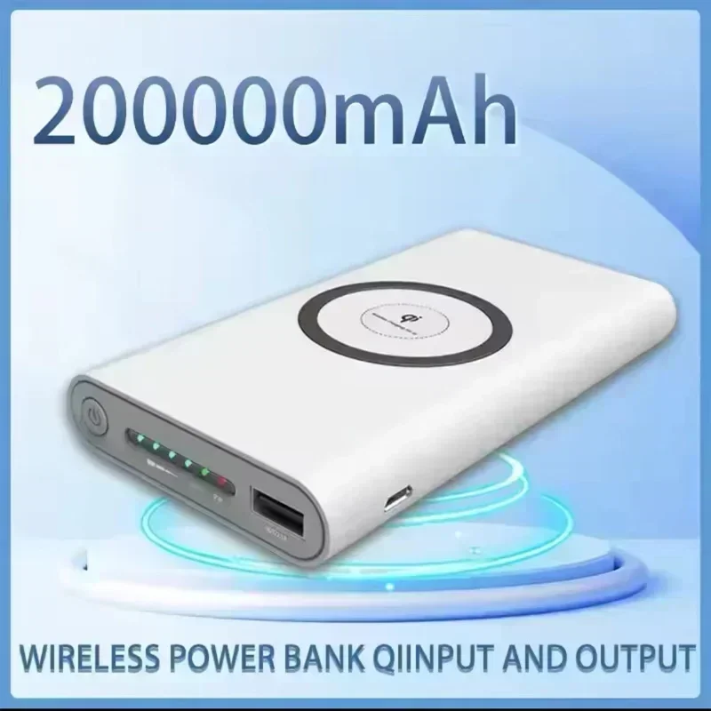 

2024 new large capacity 100000 mA mobile power wireless charging charging treasure mobile power.