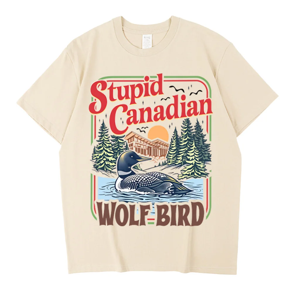 Stupid Canadian Wolf Bird Comfort Colors Shirt Heated Rivalry Inspired Cotton Shirt Team Hollander Ilya Rozanov Tees