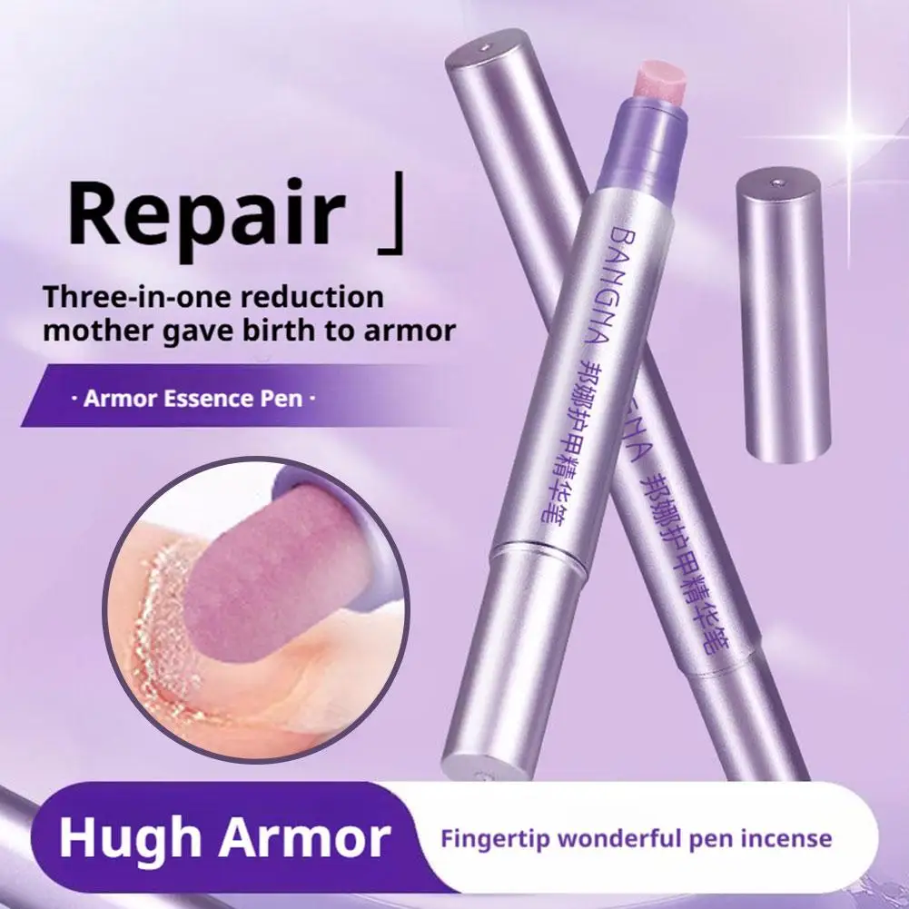 Bangna 3-in-1 Penna per olio per cuticole Spingitore per cuticole Penna per unghie Anti frattura Pelle morta e Penna per rimozione cuticole Penna per olio per unghie Cura delle unghie