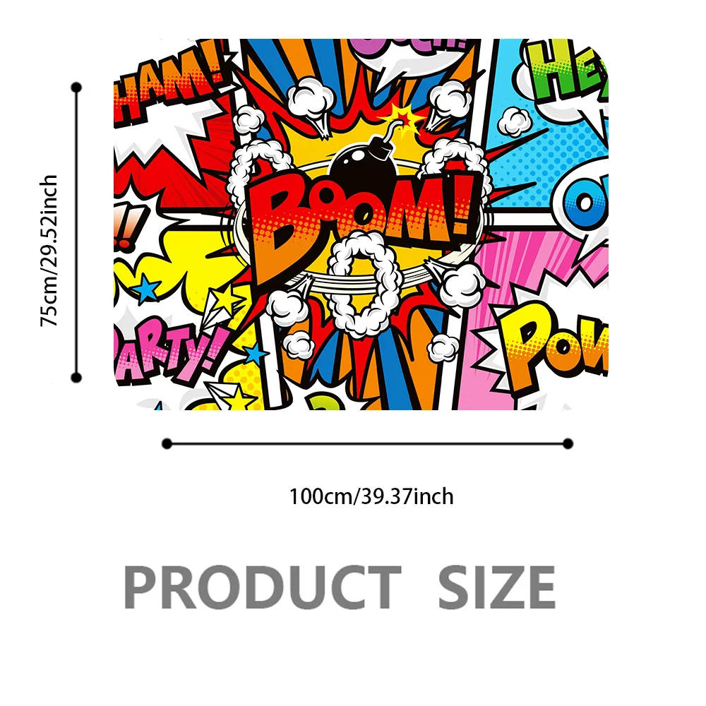 American Comic Book Custom Cargo Liner Mat for Cars - Durable Trunk Mat Protector with Anti-Slip Texture