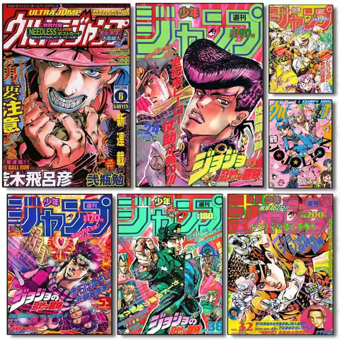Anime J-JoJo Bizarre Adventure Poster Multi-Purpose Wall Art for Living Room Bedroom Office Hallway Bar | Home Decor Gift Idea